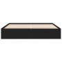 Estructura de cama madera de ingeniería negra 180x200 cm de vidaXL, Camas y somieres - Ref: Foro24-3280994, Precio: 137,40 €