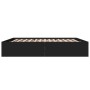 Estructura de cama madera de ingeniería negra 180x200 cm de vidaXL, Camas y somieres - Ref: Foro24-3280994, Precio: 137,40 €