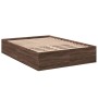 Bettgestell aus eichenbraunem Holzwerkstoff, 135 x 190 cm von vidaXL, Betten und Lattenroste - Ref: Foro24-3281041, Preis: 12...