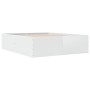 Estructura de cama madera de ingeniería blanca 150x200 cm de vidaXL, Camas y somieres - Ref: Foro24-3280916, Precio: 152,84 €