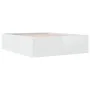 Estructura de cama madera de ingeniería blanca 150x200 cm de vidaXL, Camas y somieres - Ref: Foro24-3280916, Precio: 151,15 €...