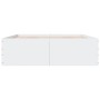 White engineered wood bed frame 150x200 cm by vidaXL, Beds and slatted bases - Ref: Foro24-3280916, Price: 152,99 €, Discount: %