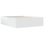 Estructura de cama madera de ingeniería blanca 150x200 cm de vidaXL, Camas y somieres - Ref: Foro24-3280916, Precio: 152,84 €