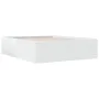 Estructura de cama madera de ingeniería blanca 150x200 cm de vidaXL, Camas y somieres - Ref: Foro24-3280916, Precio: 151,15 €...