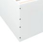 White engineered wood bed frame 150x200 cm by vidaXL, Beds and slatted bases - Ref: Foro24-3280916, Price: 152,99 €, Discount: %
