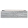 Estructura de cama madera de ingeniería gris Sonoma 150x200 cm de vidaXL, Camas y somieres - Ref: Foro24-3280921, Precio: 150...