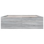 Estructura de cama madera de ingeniería gris Sonoma 150x200 cm de vidaXL, Camas y somieres - Ref: Foro24-3280921, Precio: 152...