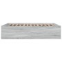 Estructura de cama madera de ingeniería gris Sonoma 150x200 cm de vidaXL, Camas y somieres - Ref: Foro24-3280921, Precio: 152...