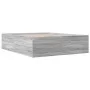 Estructura de cama madera de ingeniería gris Sonoma 150x200 cm de vidaXL, Camas y somieres - Ref: Foro24-3280921, Precio: 150...