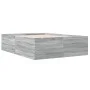 Estructura de cama madera de ingeniería gris Sonoma 140x200 cm de vidaXL, Camas y somieres - Ref: Foro24-3280928, Precio: 146...