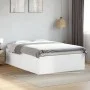 White engineered wood bed frame 140x200 cm by vidaXL, Beds and slatted bases - Ref: Foro24-3280923, Price: 146,00 €, Discount: %