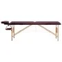 Klappbare Massageliege 2 Zonen Holz lila Wein von vidaXL, Massageliegen - Ref: Foro24-110187, Preis: 145,37 €, Rabatt: %