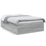 Estructura de cama madera de ingeniería gris Sonoma 140x190 cm de vidaXL, Camas y somieres - Ref: Foro24-3280942, Precio: 147...