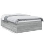 Estructura de cama madera de ingeniería gris Sonoma 140x190 cm de vidaXL, Camas y somieres - Ref: Foro24-3280942, Precio: 149...