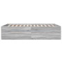 Estructura de cama madera de ingeniería gris Sonoma 140x190 cm de vidaXL, Camas y somieres - Ref: Foro24-3280942, Precio: 149...