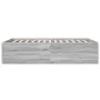 Sonoma gray engineered wood bed frame 140x190 cm by vidaXL, Beds and slatted bases - Ref: Foro24-3280942, Price: 147,95 €, Di...