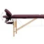 Klappbare Massageliege 2 Zonen Holz lila Wein von vidaXL, Massageliegen - Ref: Foro24-110187, Preis: 145,37 €, Rabatt: %