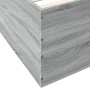 Estructura de cama madera de ingeniería gris Sonoma 140x190 cm de vidaXL, Camas y somieres - Ref: Foro24-3280942, Precio: 149...