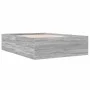 Sonoma gray engineered wood bed frame 120x200 cm by vidaXL, Beds and slatted bases - Ref: Foro24-3280935, Price: 141,68 €, Di...