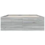 Sonoma gray engineered wood bed frame 120x200 cm by vidaXL, Beds and slatted bases - Ref: Foro24-3280935, Price: 141,68 €, Di...