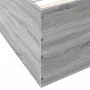 Sonoma gray engineered wood bed frame 120x200 cm by vidaXL, Beds and slatted bases - Ref: Foro24-3280935, Price: 141,68 €, Di...