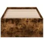 Smoked oak engineered wood bed frame 90x200 cm by vidaXL, Beds and slatted bases - Ref: Foro24-3281060, Price: 92,42 €, Disco...
