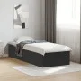 Black engineered wood bed frame 90x200 cm by vidaXL, Beds and slatted bases - Ref: Foro24-3281057, Price: 94,99 €, Discount: %
