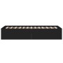 Estructura de cama madera de ingeniería negra 90x200 cm de vidaXL, Camas y somieres - Ref: Foro24-3281057, Precio: 96,05 €, D...