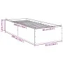 Black engineered wood bed frame 90x200 cm by vidaXL, Beds and slatted bases - Ref: Foro24-3281057, Price: 94,99 €, Discount: %