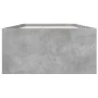 Betongrauer Bettrahmen aus Holzwerkstoff, 90 x 190 cm von vidaXL, Betten und Lattenroste - Ref: Foro24-3280975, Preis: 106,01...