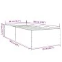 Concrete gray engineered wood bed frame 90x190 cm by vidaXL, Beds and slatted bases - Ref: Foro24-3280975, Price: 106,03 €, D...
