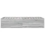 Sonoma gray engineered wood bed frame 90x190 cm by vidaXL, Beds and slatted bases - Ref: Foro24-3280977, Price: 108,51 €, Dis...