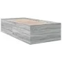 Sonoma gray engineered wood bed frame 90x190 cm by vidaXL, Beds and slatted bases - Ref: Foro24-3280977, Price: 108,51 €, Dis...
