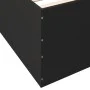 Black engineered wood bed frame 75x190 cm by vidaXL, Beds and slatted bases - Ref: Foro24-3280980, Price: 102,73 €, Discount: %