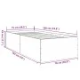 Black engineered wood bed frame 75x190 cm by vidaXL, Beds and slatted bases - Ref: Foro24-3280980, Price: 102,73 €, Discount: %