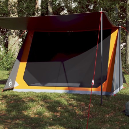 Gray and orange waterproof 2-person tent by vidaXL, tents - Ref: Foro24-94531, Price: 60,49 €, Discount: %