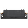 Schwarze Schaukelbank aus synthetischem Rattan, 109 x 62 x 40 cm von vidaXL, Gartenbänke - Ref: Foro24-368152, Preis: 93,47 €...