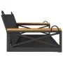 Black synthetic rattan swing bench 109x62x40 cm by vidaXL, garden benches - Ref: Foro24-368152, Price: 101,04 €, Discount: %