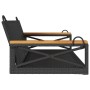 Schwarze Schaukelbank aus synthetischem Rattan, 109 x 62 x 40 cm von vidaXL, Gartenbänke - Ref: Foro24-368152, Preis: 93,47 €...