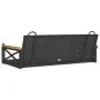 Black synthetic rattan swing bench 109x62x40 cm by vidaXL, garden benches - Ref: Foro24-368152, Price: 101,04 €, Discount: %