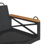 Schwarze Schaukelbank aus synthetischem Rattan, 109 x 62 x 40 cm von vidaXL, Gartenbänke - Ref: Foro24-368152, Preis: 93,47 €...