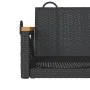 Black synthetic rattan swing bench 109x62x40 cm by vidaXL, garden benches - Ref: Foro24-368152, Price: 101,04 €, Discount: %