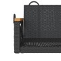 Schwarze Schaukelbank aus synthetischem Rattan, 109 x 62 x 40 cm von vidaXL, Gartenbänke - Ref: Foro24-368152, Preis: 93,47 €...