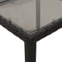 Set comedor jardín 7 pzas cojines ratán sintético vidrio negro by vidaXL, Garden sets - Ref: Foro24-3278541, Price: 526,22 €,...