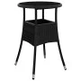 Garden dining set 3 pieces with black glass synthetic rattan cushions by vidaXL, Garden sets - Ref: Foro24-3278721, Price: 18...