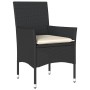 Set de comedor jardín 5 pzas con cojines ratán PE acacia negro by vidaXL, Garden sets - Ref: Foro24-3278728, Price: 282,10 €,...