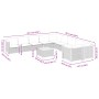 Set de sofás de jardín 11 pzas y cojines ratán sintético gris by vidaXL, Garden sets - Ref: Foro24-3262050, Price: 776,06 €, ...