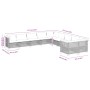 Gartensofa-Set 10-teilig mit schwarzen synthetischen Rattankissen von vidaXL, Gartensets - Ref: Foro24-3262046, Preis: 725,47...