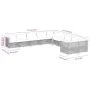 Set de sofás de jardín 10 pzas cojines ratán sintético negro de vidaXL, Conjuntos de jardín - Ref: Foro24-3262046, Precio: 80...