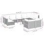 Gartensofa-Set, 10-teilig, mit grauen Polstern aus synthetischem Rattan von vidaXL, Gartensets - Ref: Foro24-3261996, Preis: ...